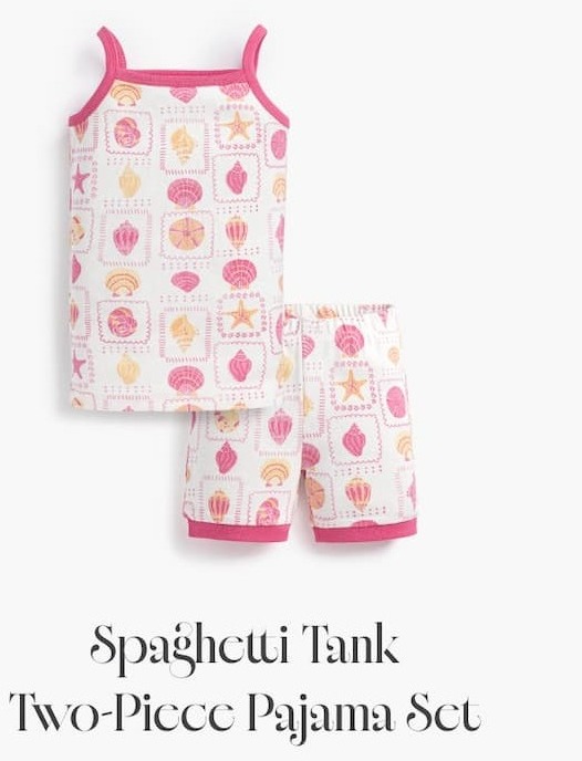 Spaghetti Tank Two-Piece Pajama Set