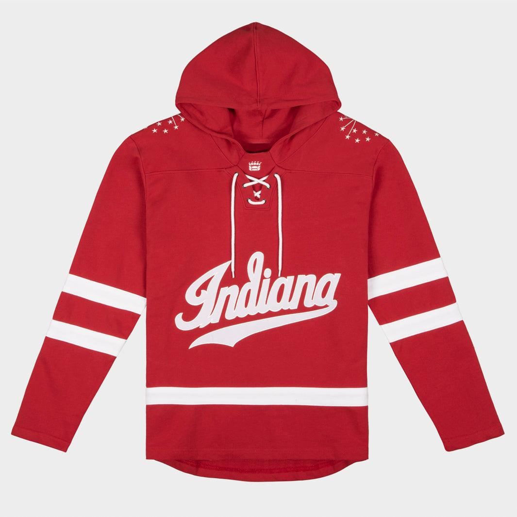Image of Indiana Hoosiers Hockey Rinkside Hoodie