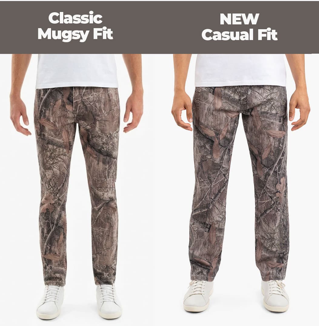 Classic Mugsy fit, New casual fit