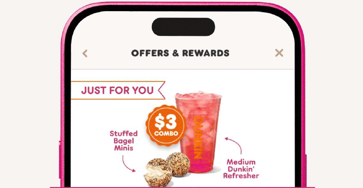 Check out all of your offers in the Dunkin' App.