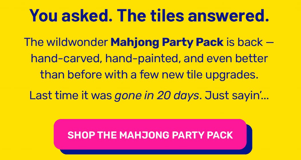 Mahjong Party Pack Is BACK!