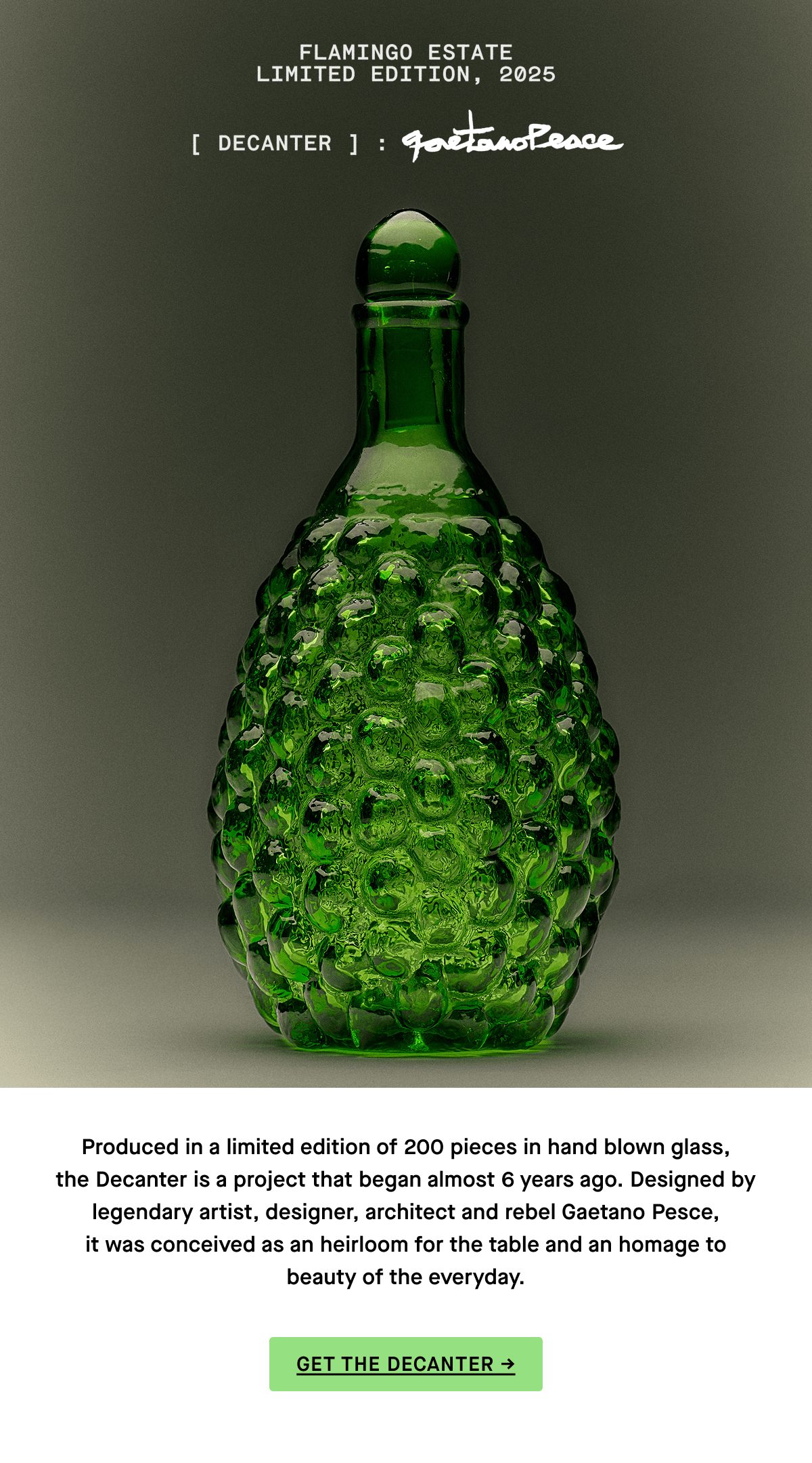 Gaetano Pesce Olive Oil