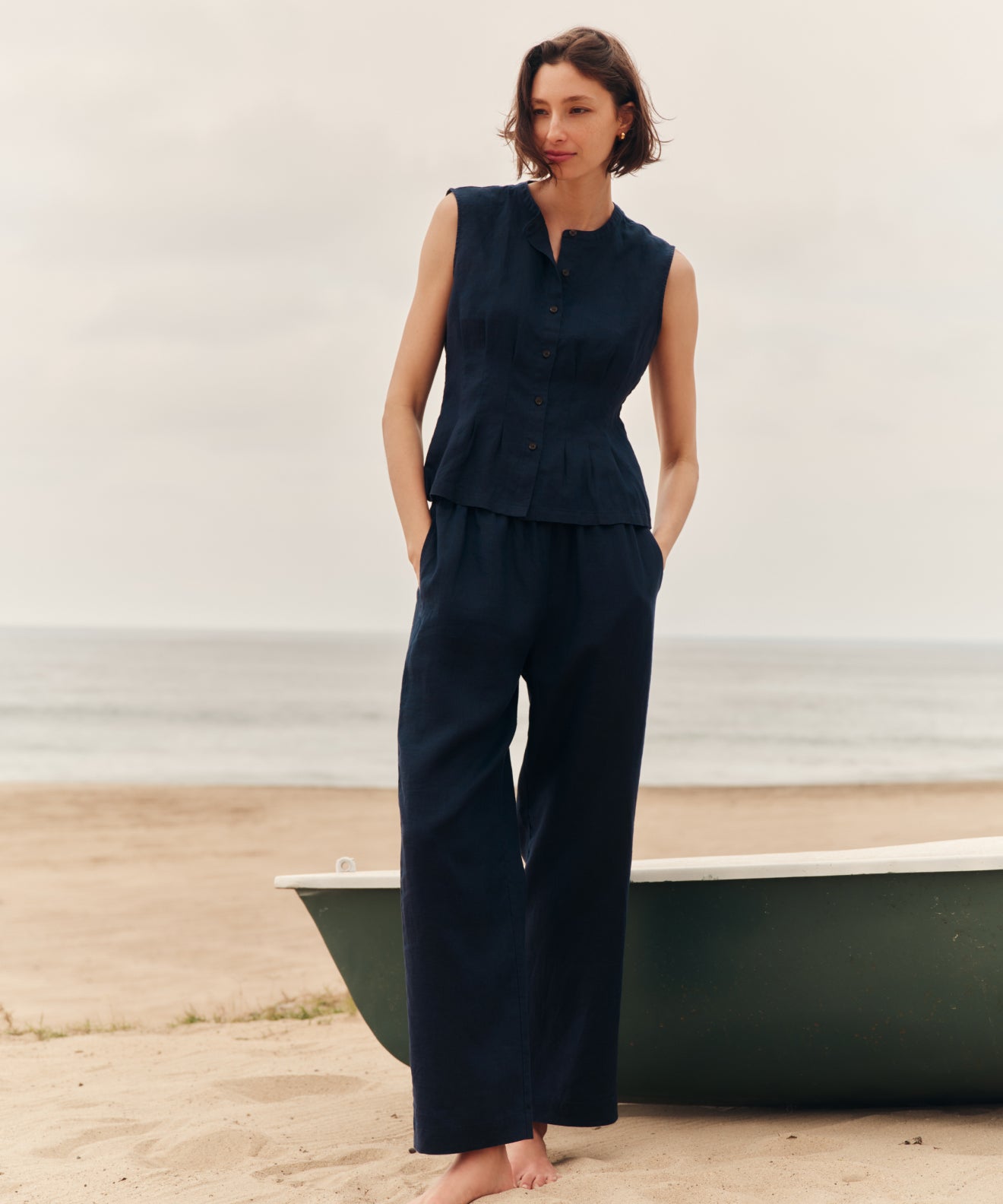 Image of Linen Logan Pant