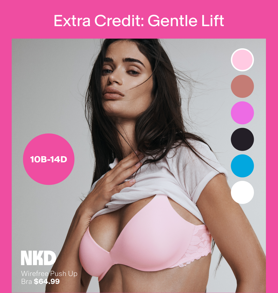 NKD Wirefree Push Up Bra