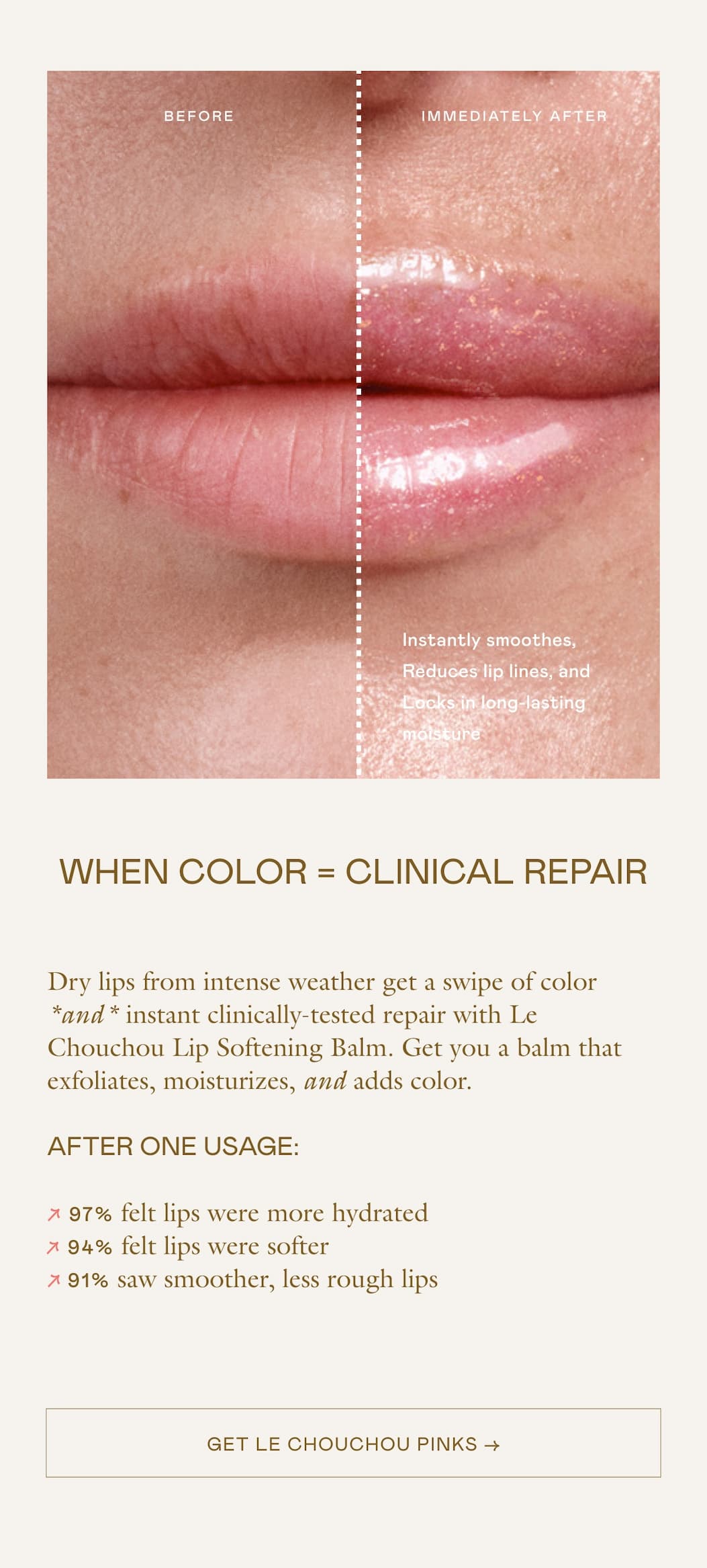 When Color = clinical repair