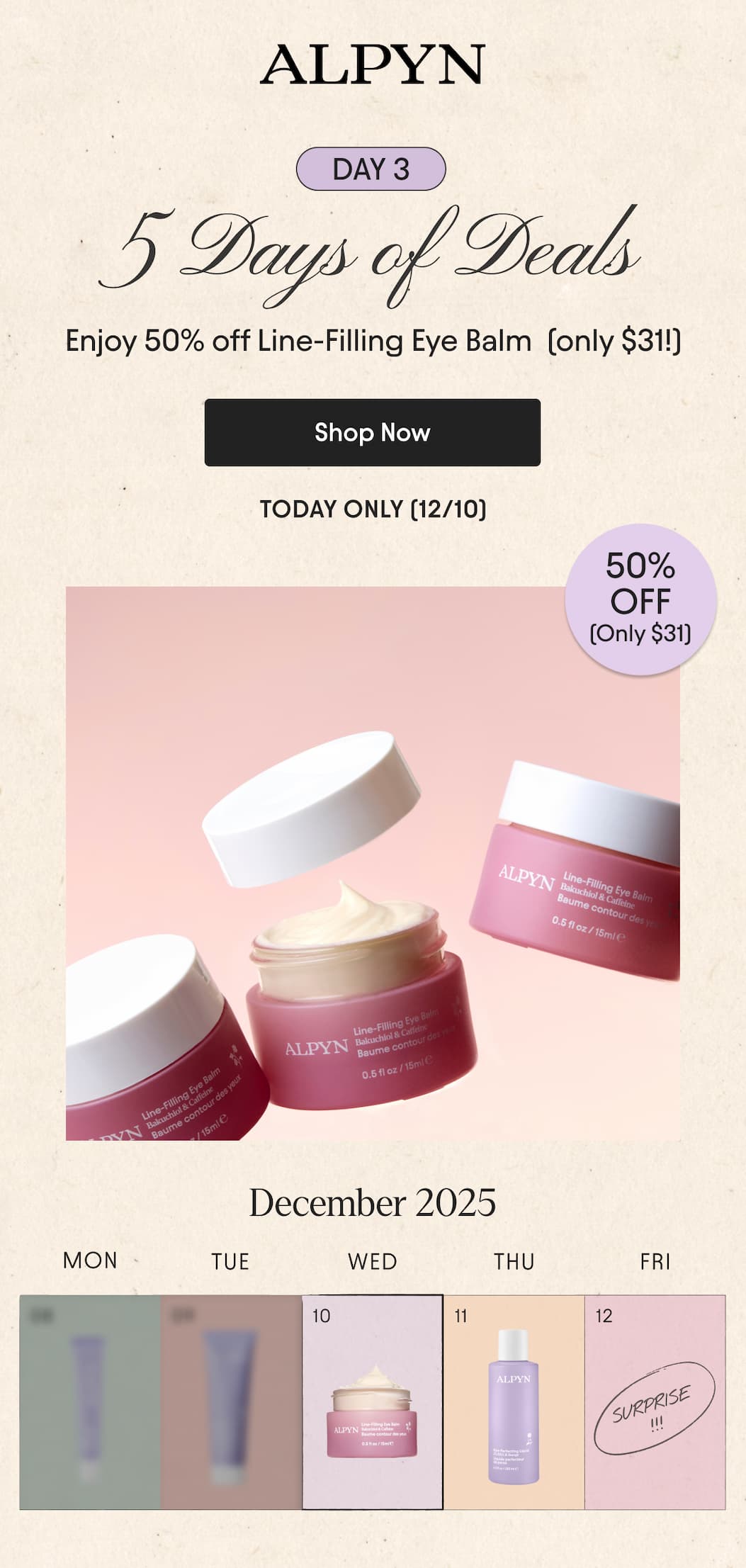 50% off line-filling eye balm