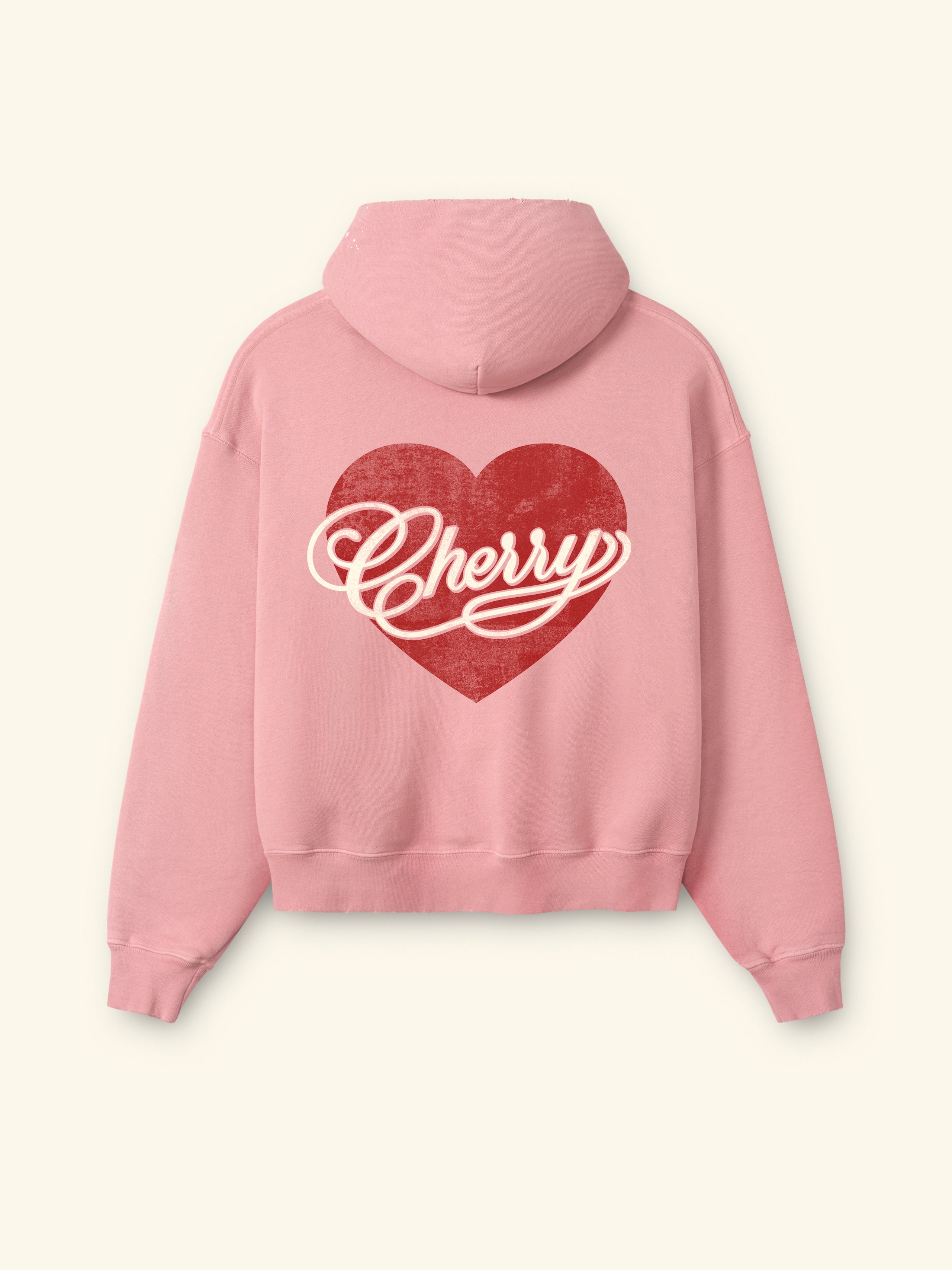 Image of Valentine's Distressed Hoodie (Dusty Pink)