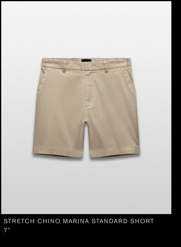 Stretch Chino Marina Standard Short 7"