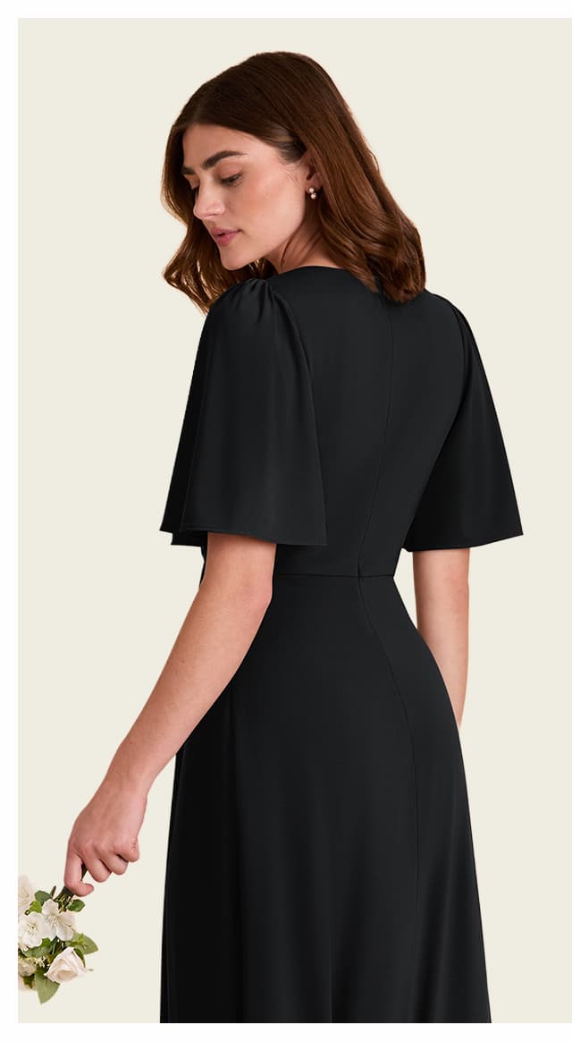 Fatima Luxe Knit Dress in Black