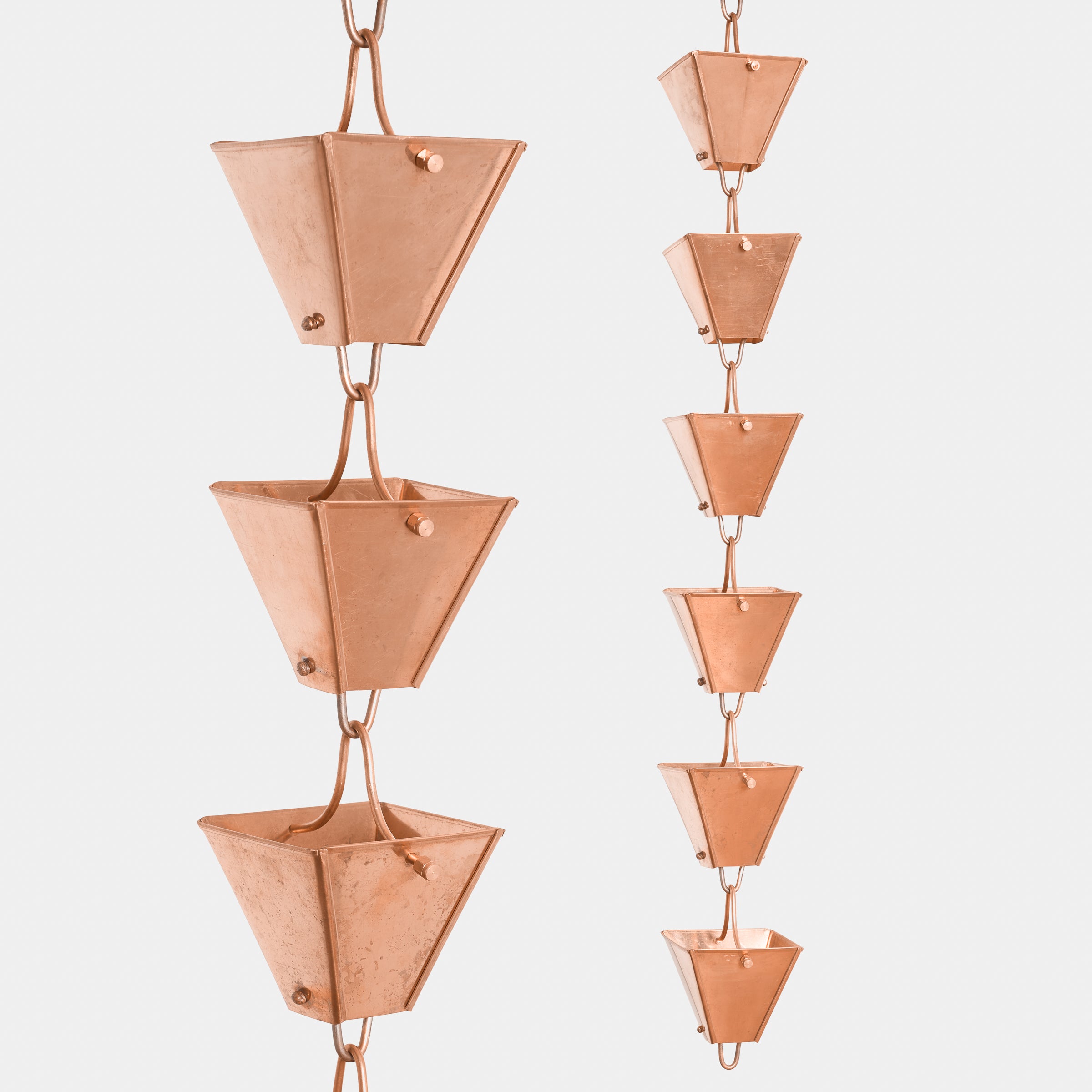 Image of Square Copper Rain Chain