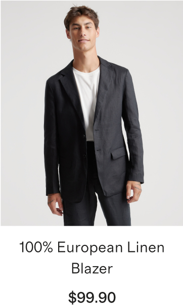 100% European Linen Blazer