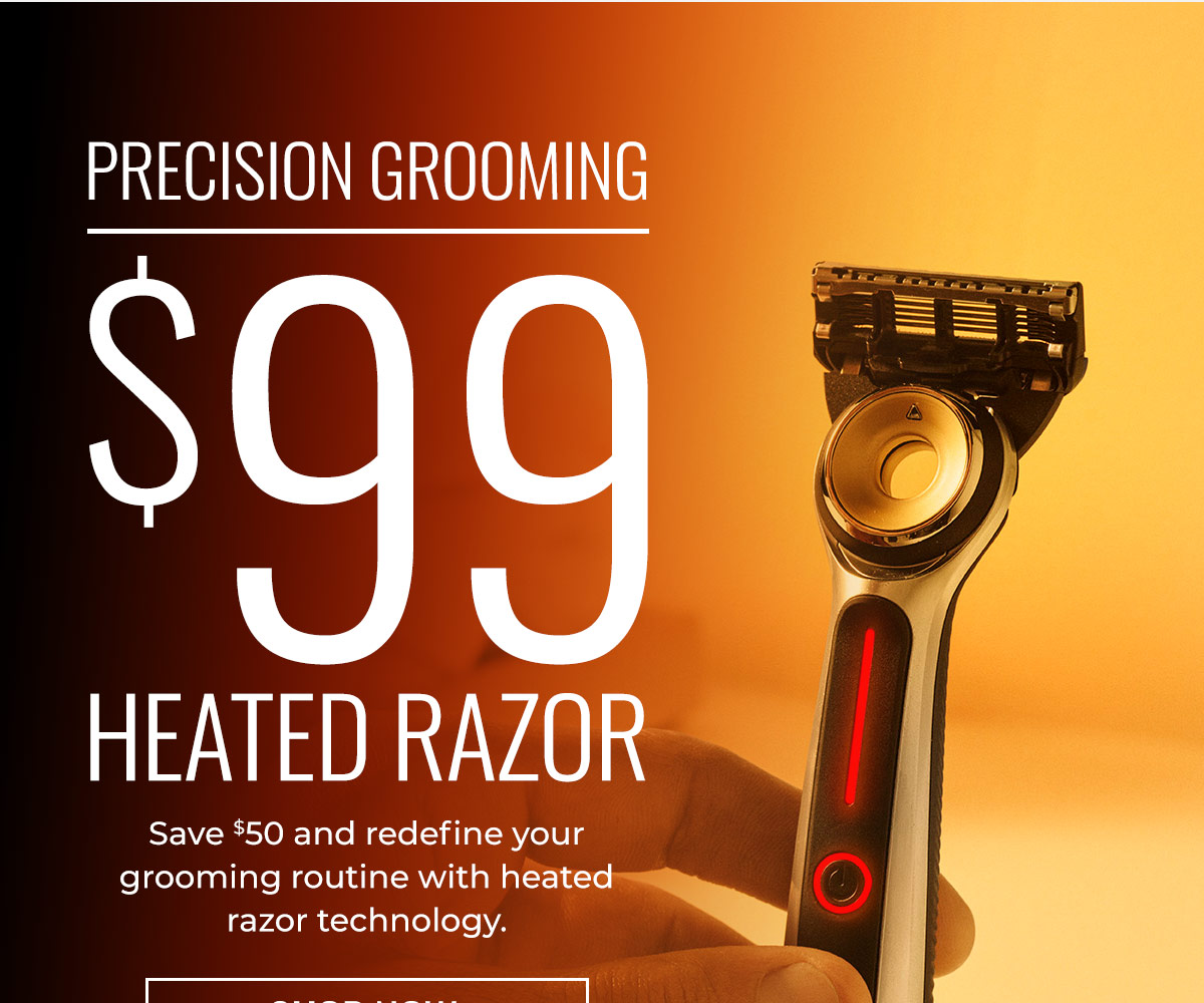 There’s never been a better time to experience the revolutionary Heated Razor. Each kit includes: 🎁 FREE Brush & Soap Kit 🎁 FREE Samples of Shaving Cream & After-Shave Balm