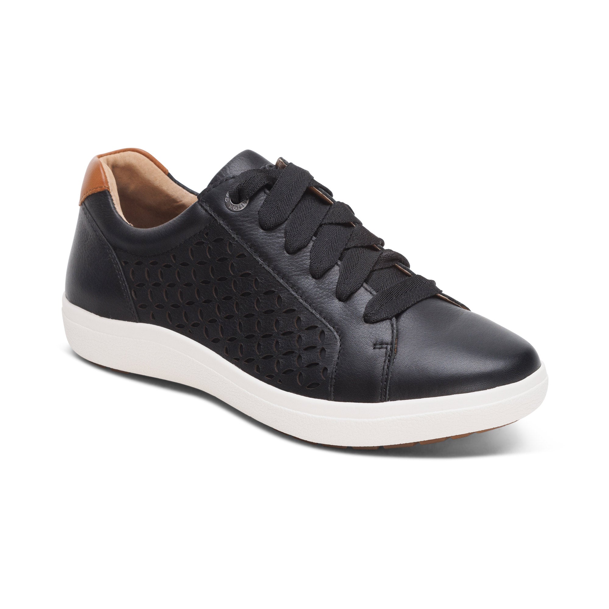Image of Courtney Lace-up Sneaker - Black Cutout
