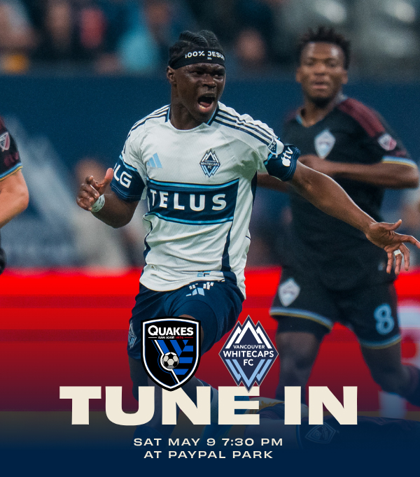 TUNE IN: San Jose Earthquakes vs 'Caps