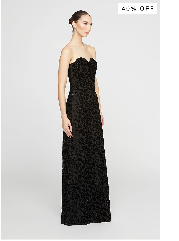 Rosalie Chiffon Devore Gown (40% OFF)