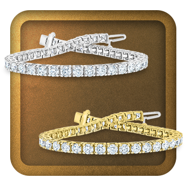 Round Brilliant 8.00 ctw Diamond 14kt Gold Tennis Bracelet