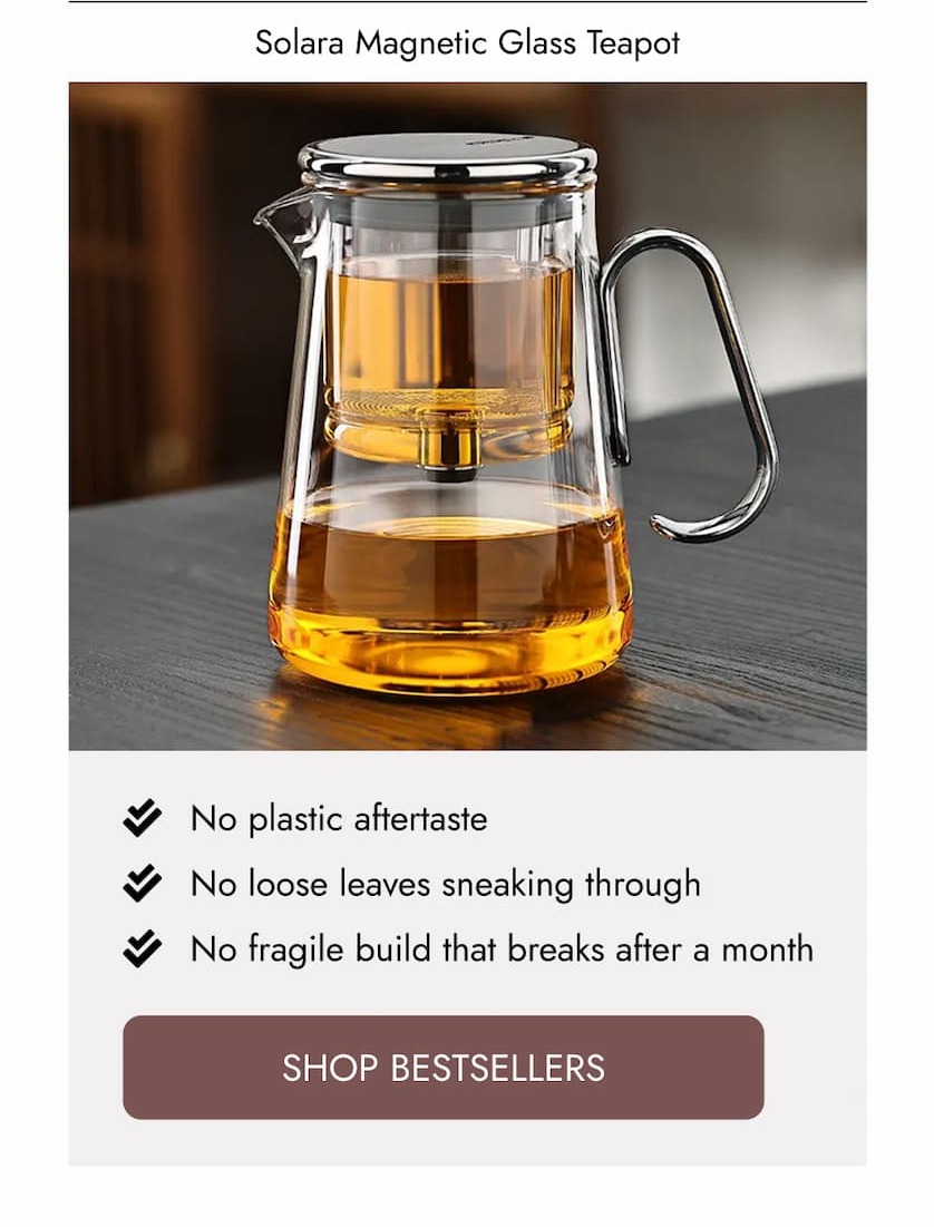 Solara   Magnetic   Glass   Teapot Sale price