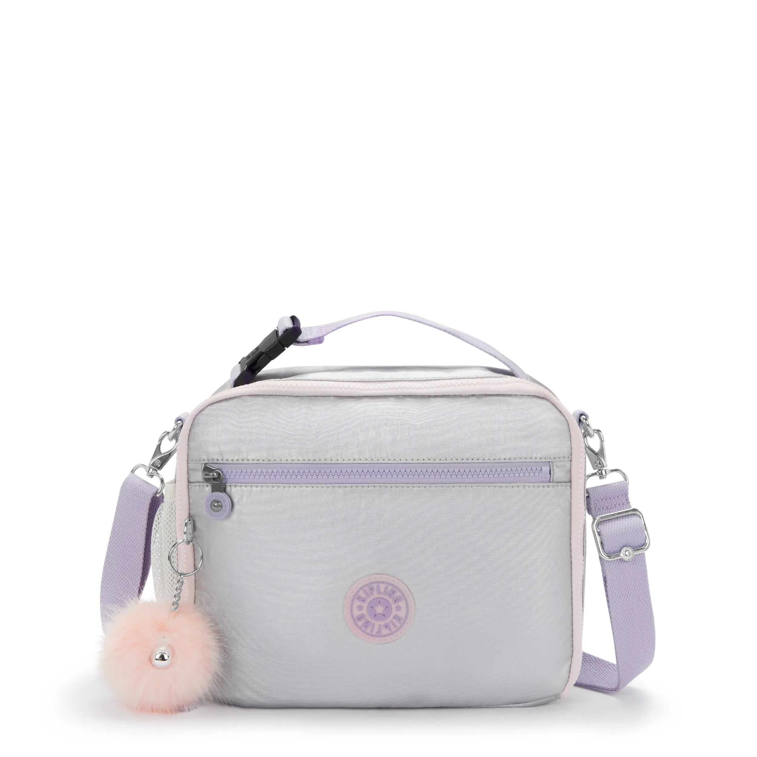 Ermy Metallic Lunch Bag-Silver Glow Metallic