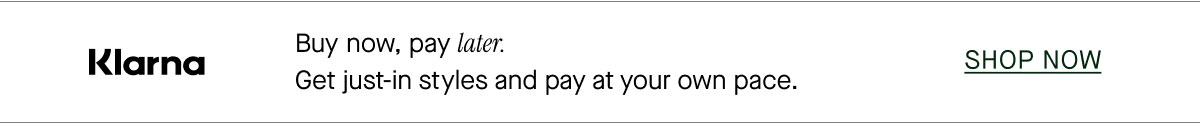 Buy now, pay later.