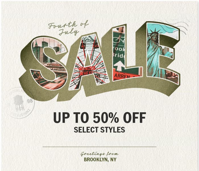 Fourth of July Sale: Up to 50% Off