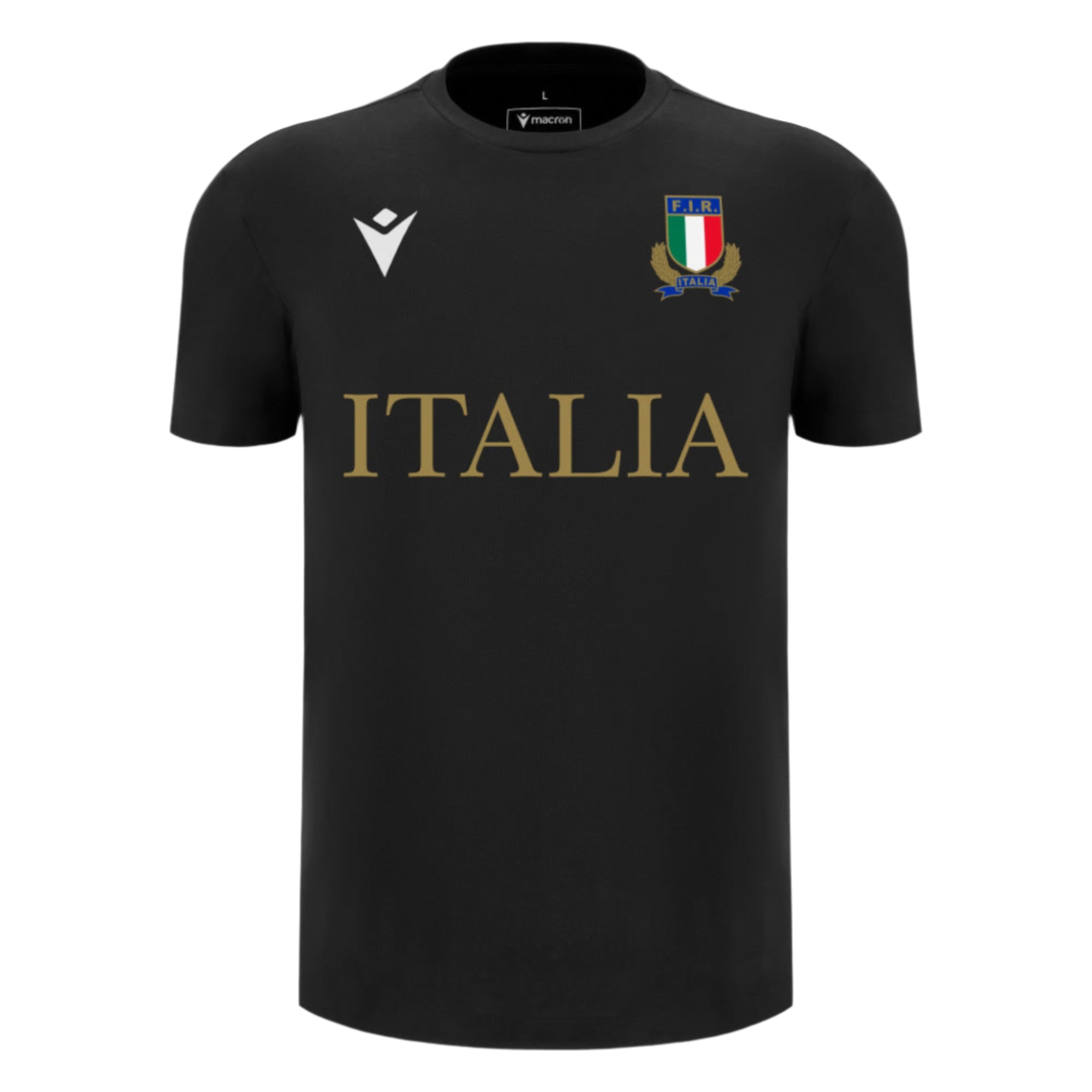 Image of Italy 25/26 Cotton Supporters Shirt by Macron