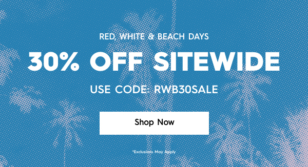 30% Off Sitewide - Use Code: RWB30SALE