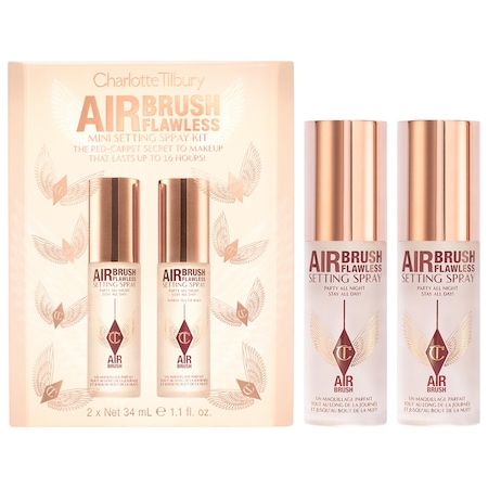 Mini Airbrush Flawless Setting Spray Duo Gift Set