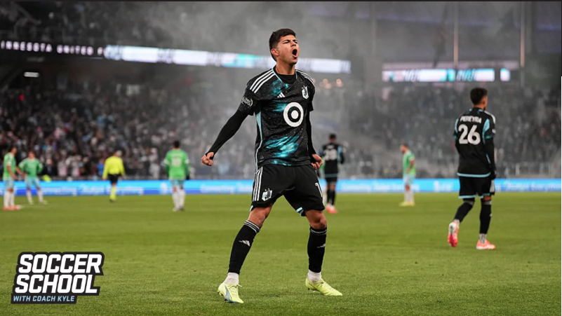Anthony Markanich celebrates after scoring a goal