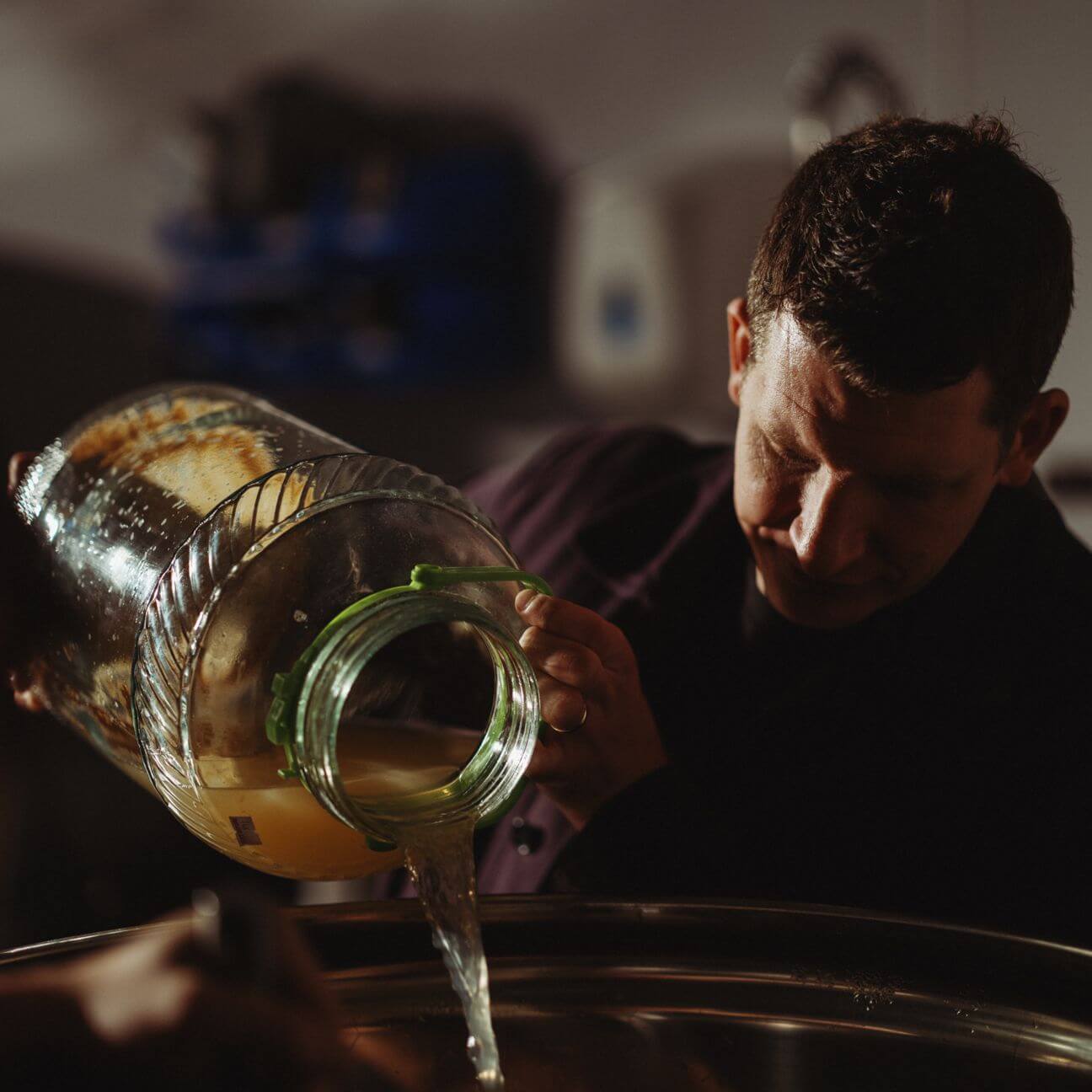 josh pouring tea