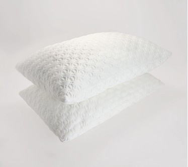 Home Reflections Set of 2 Hybrid Foam & Down Alt Cool Pillows-SQ