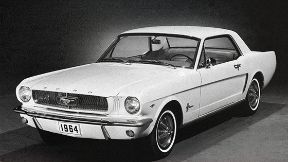 A 1964 Ford Mustang.