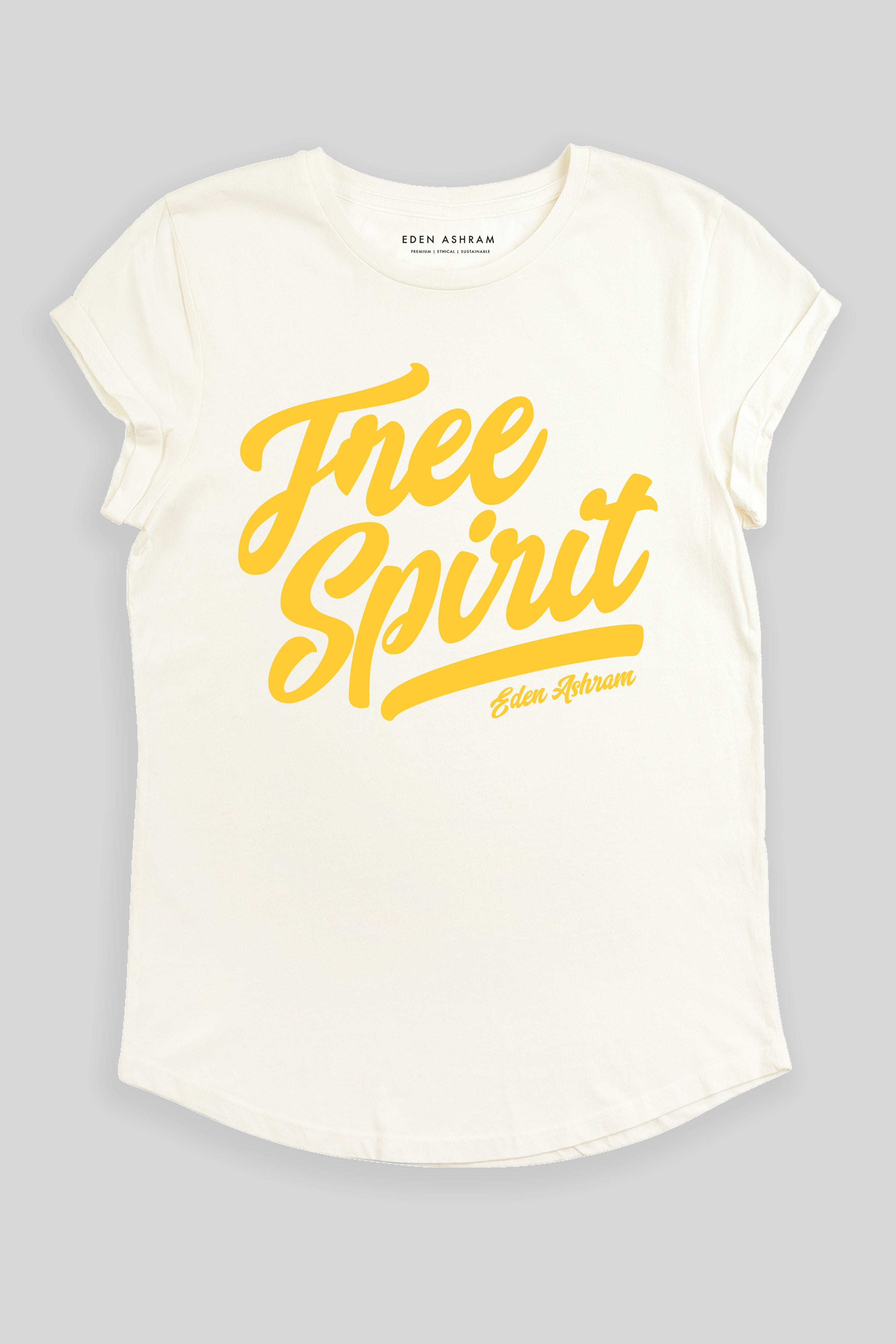 Image of Free Spirit Premium Rolled Sleeve T-Shirt