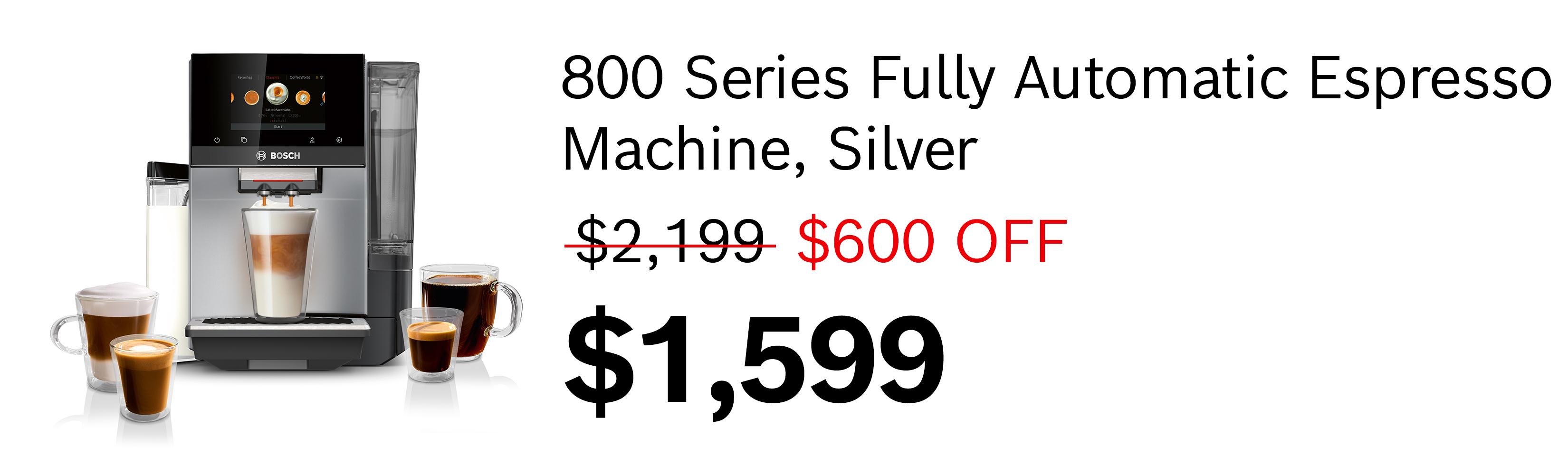 800 Series Fully Automatic Espresso Machine VeroCafe Silver