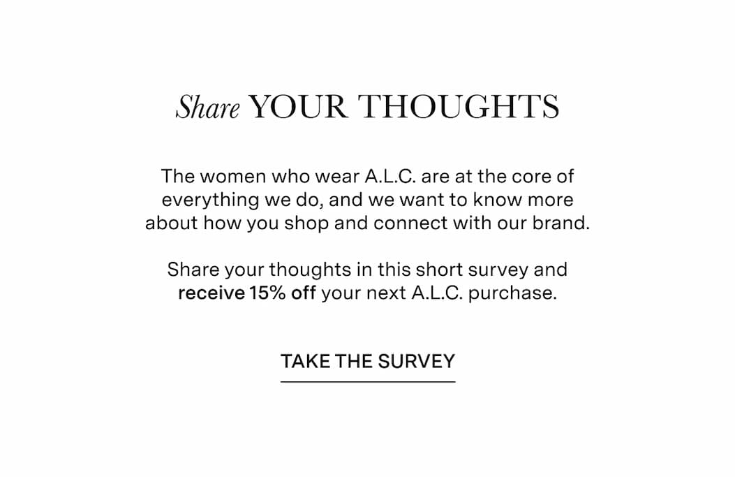 Share Your Thoughts | Take the Survey