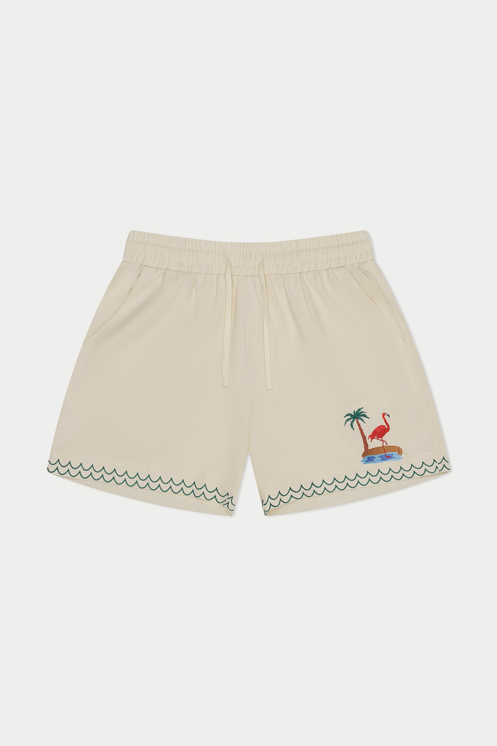 Image of Flamingo Beach Linen Short