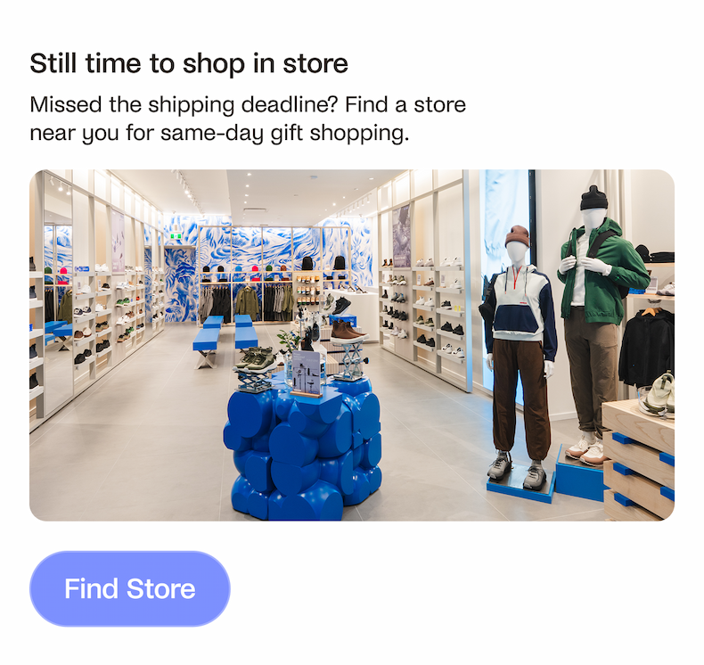 Still time to shop in store