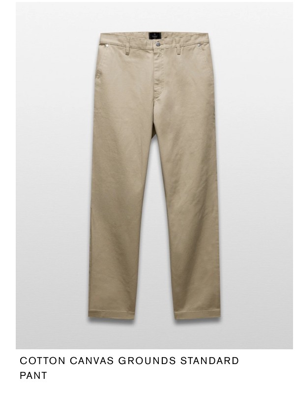 Cotton Canvas Grounds Standard Pant