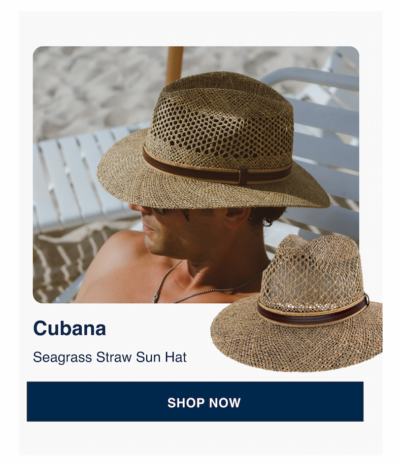 Cubana Seagrass Straw Sun Hat
