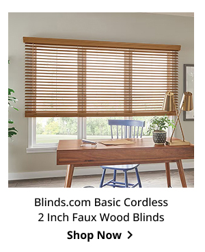 Blinds.com Basic Cordless 2 Inch Faux Wood Blinds | Shop Now >