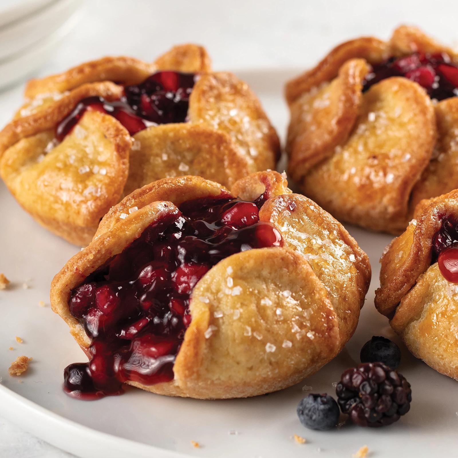 Triple Berry Tartlets 4 qty, 4 oz each