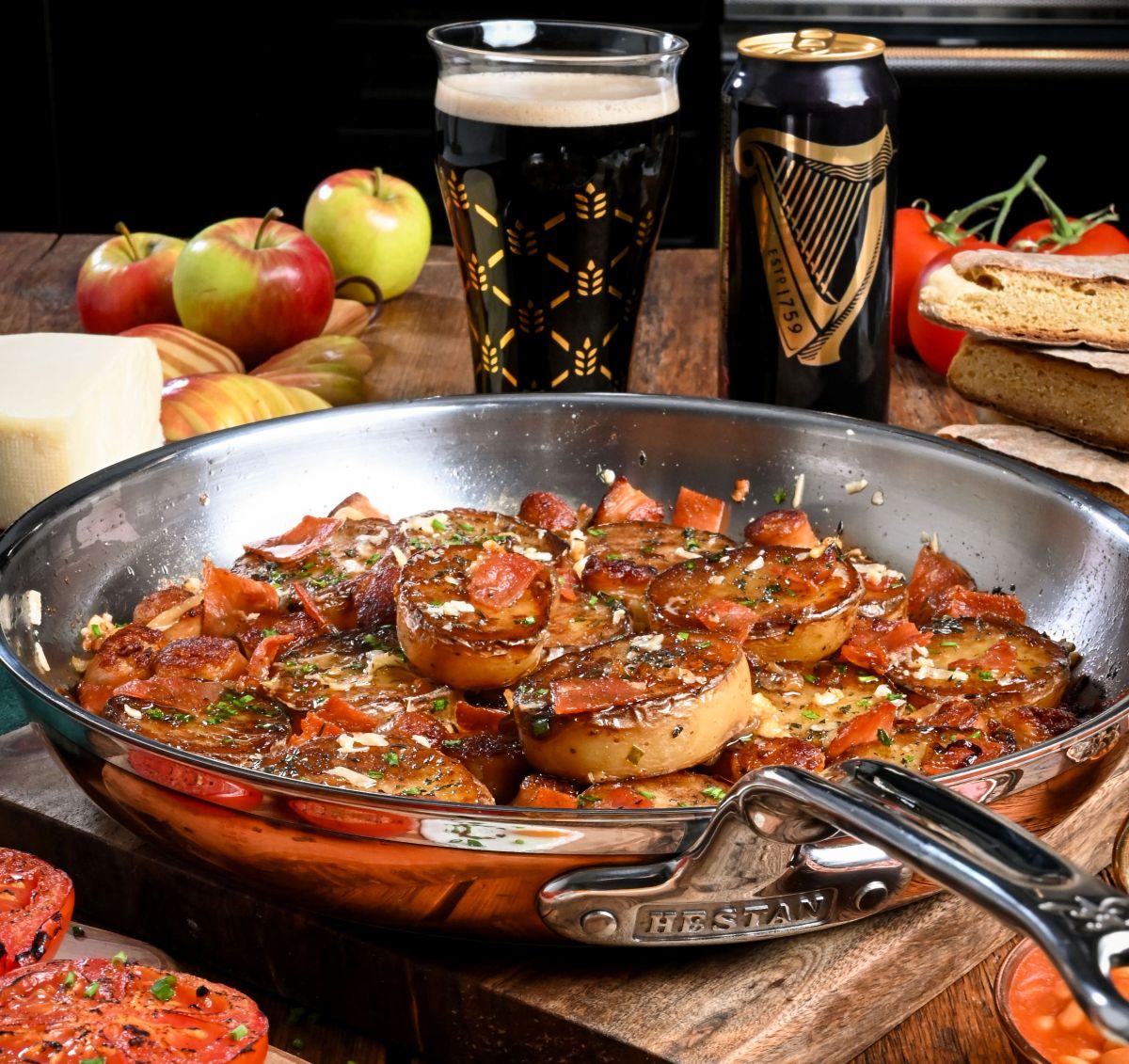 IMG: Crispy Irish Pub Potato Skillet cooked in Hestan CopperBond skillet