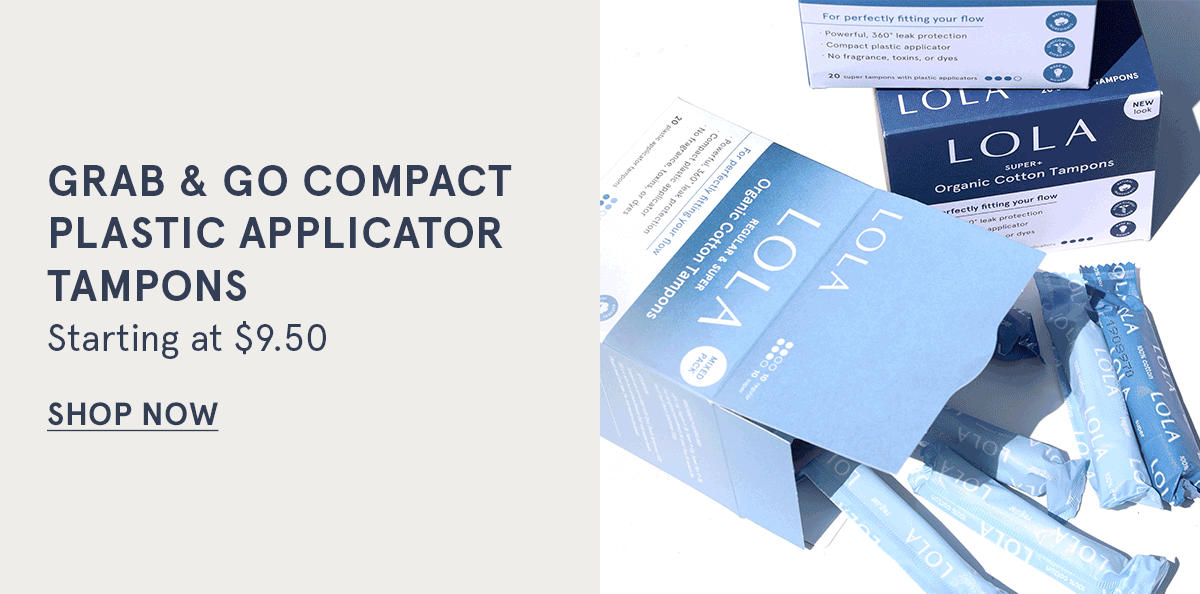 Grap & Go Compact Plastic Applicator Tampons 