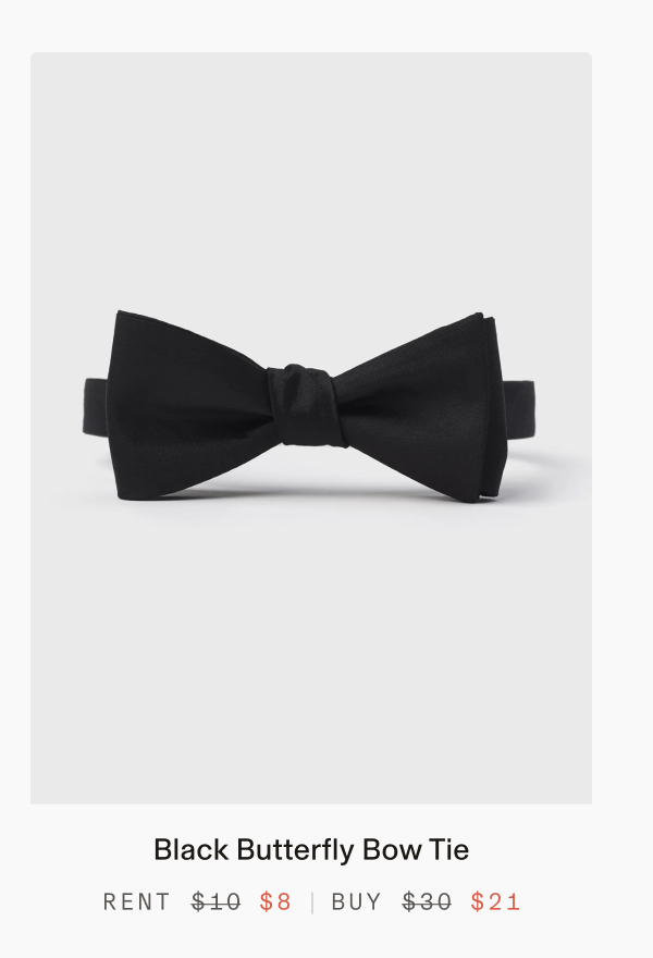 Black Butterfly Bow Tie
