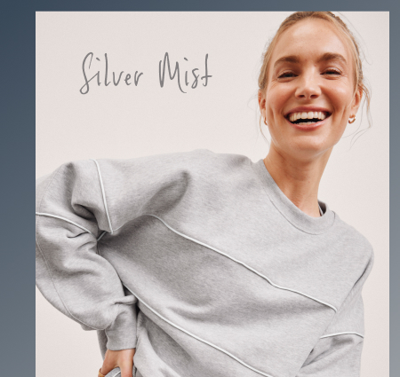 LuxeFleece Piper Boxy Sweatshirt in Light Heather Gray