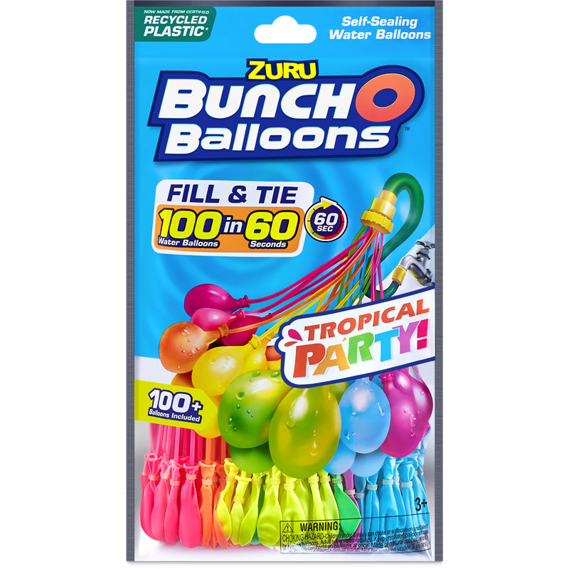 Image of Zuru Bunch O Balloons Tropical Party 100 Balloons
