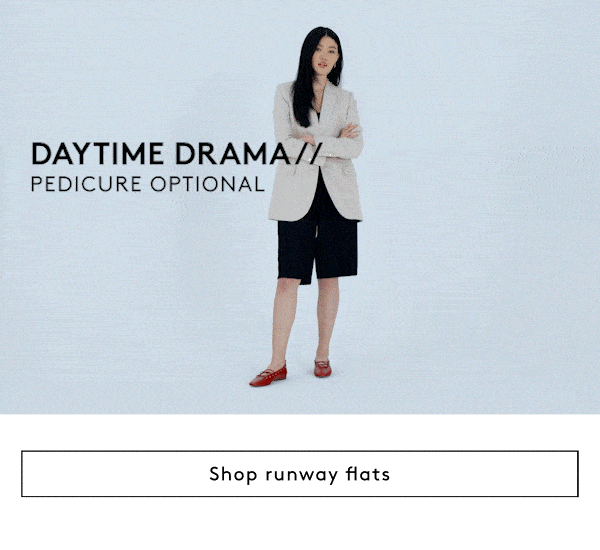 Daytime Drama // Pedicure Optional | Shop Runway Flats