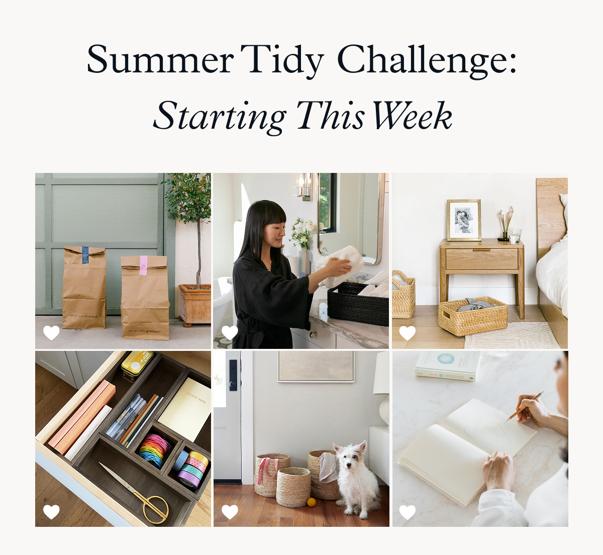 Summer Tidy Challenge: Starting This Week 