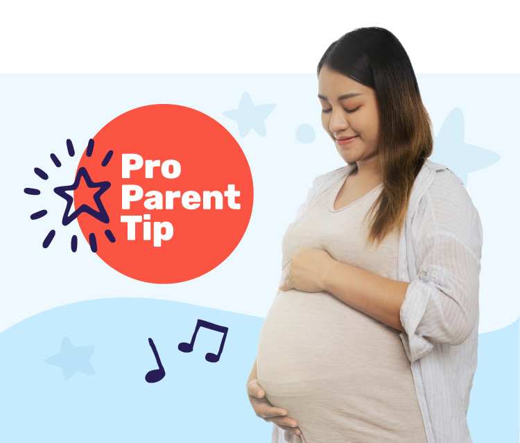 Pro Parent tip - image of a pregnant mom
