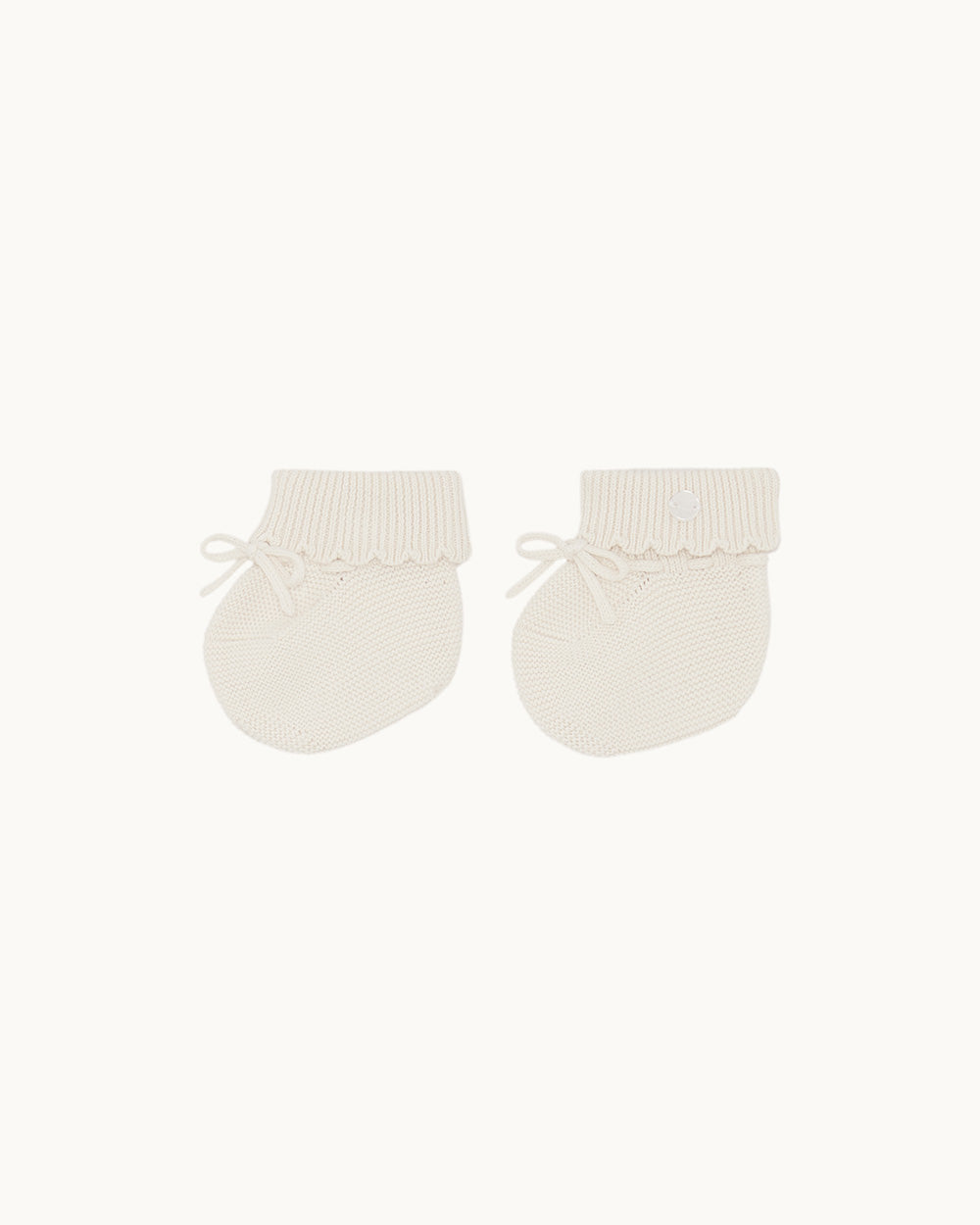 Image of Cotton Booties - Milky White