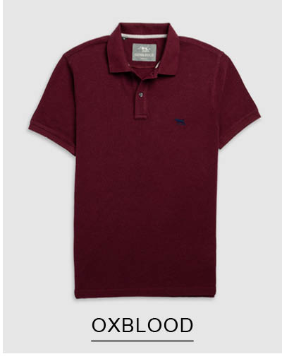 Shop Gunn Polo, Oxblood online and instore at Rodd & Gunn